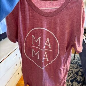 MAMA Graphic T-Shirt in Maroon